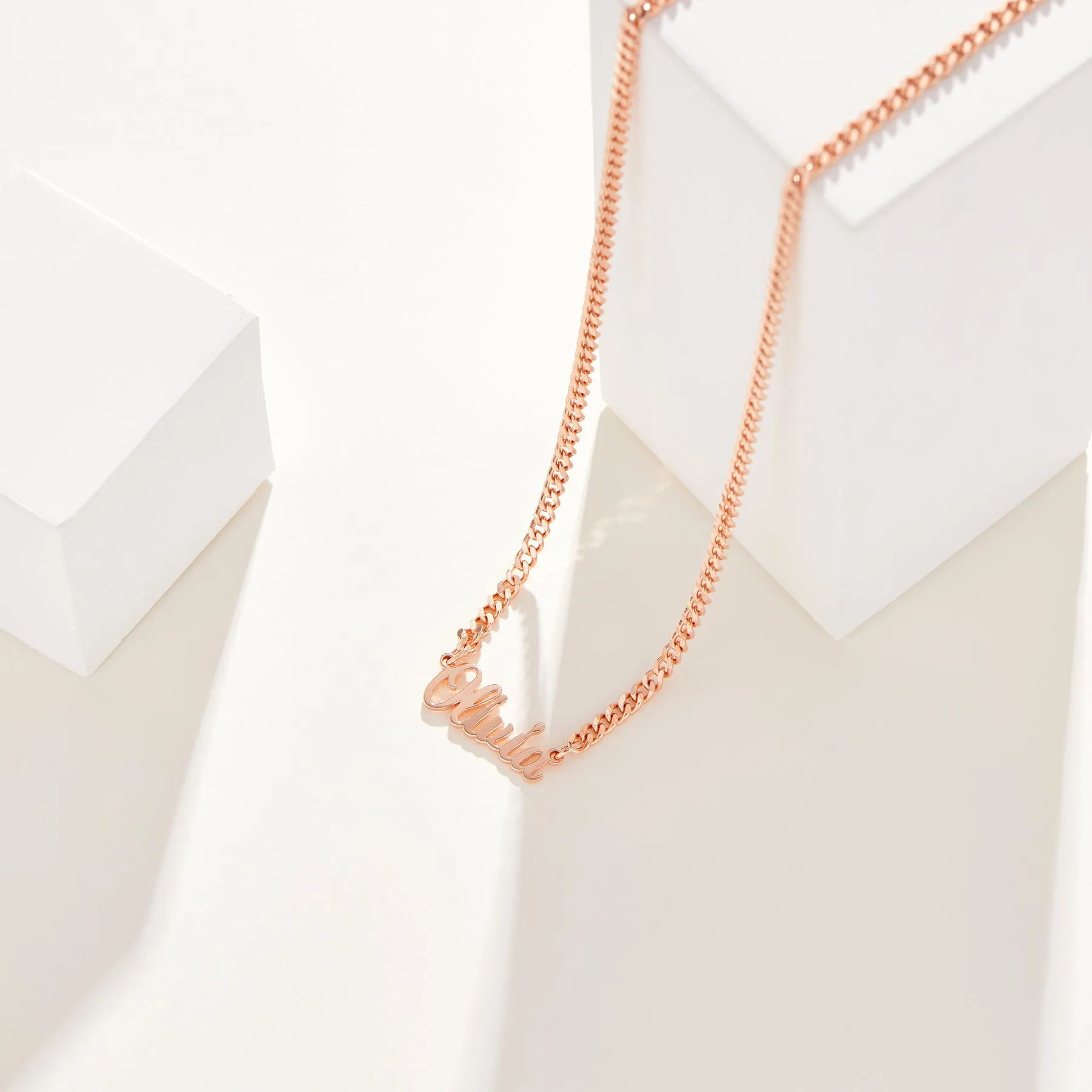 Personalized Name Necklace - Cable Chain sold by Spoiled Joy product image thumbnail 4