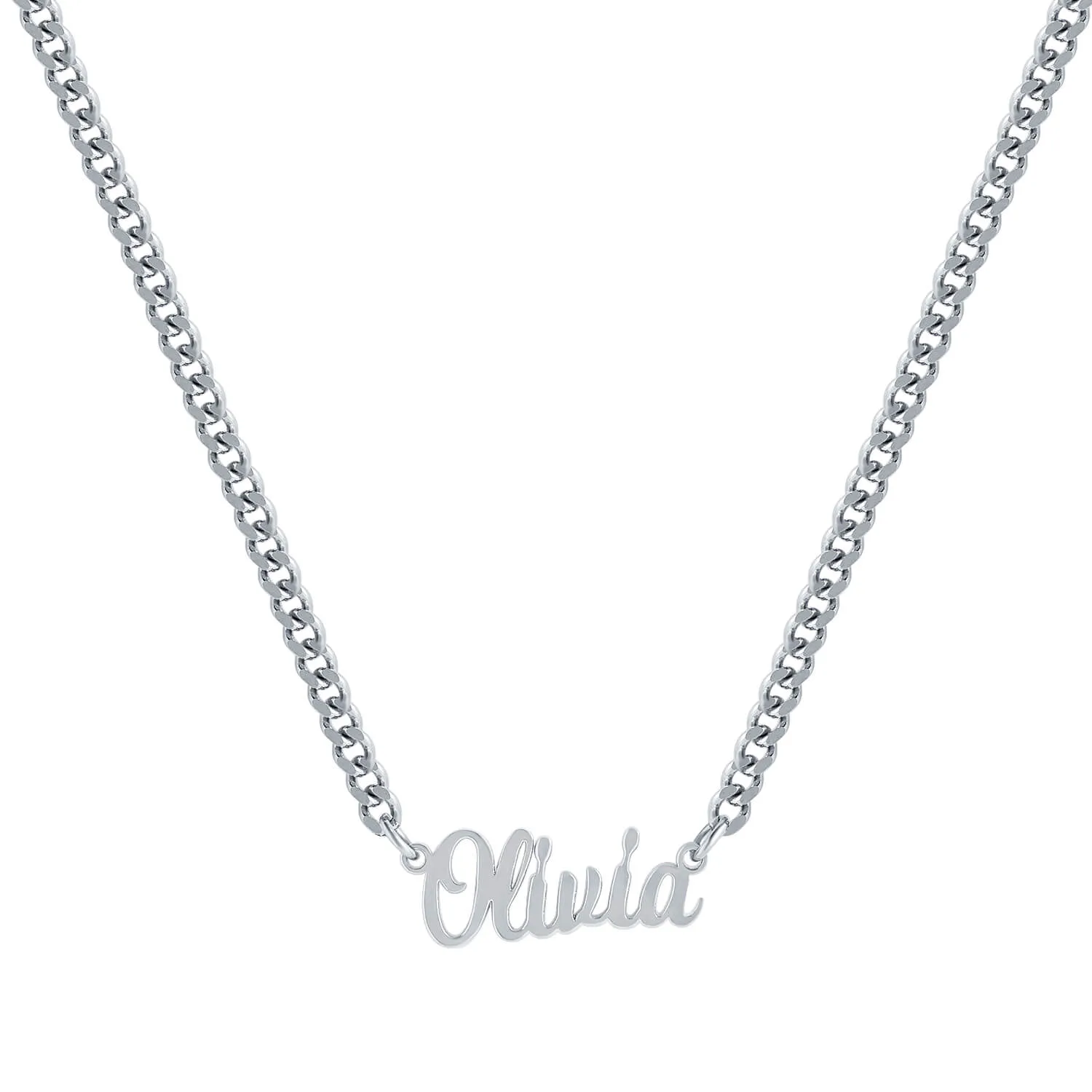 Personalized Name Necklace - Cable Chain sold by Spoiled Joy product image thumbnail 3