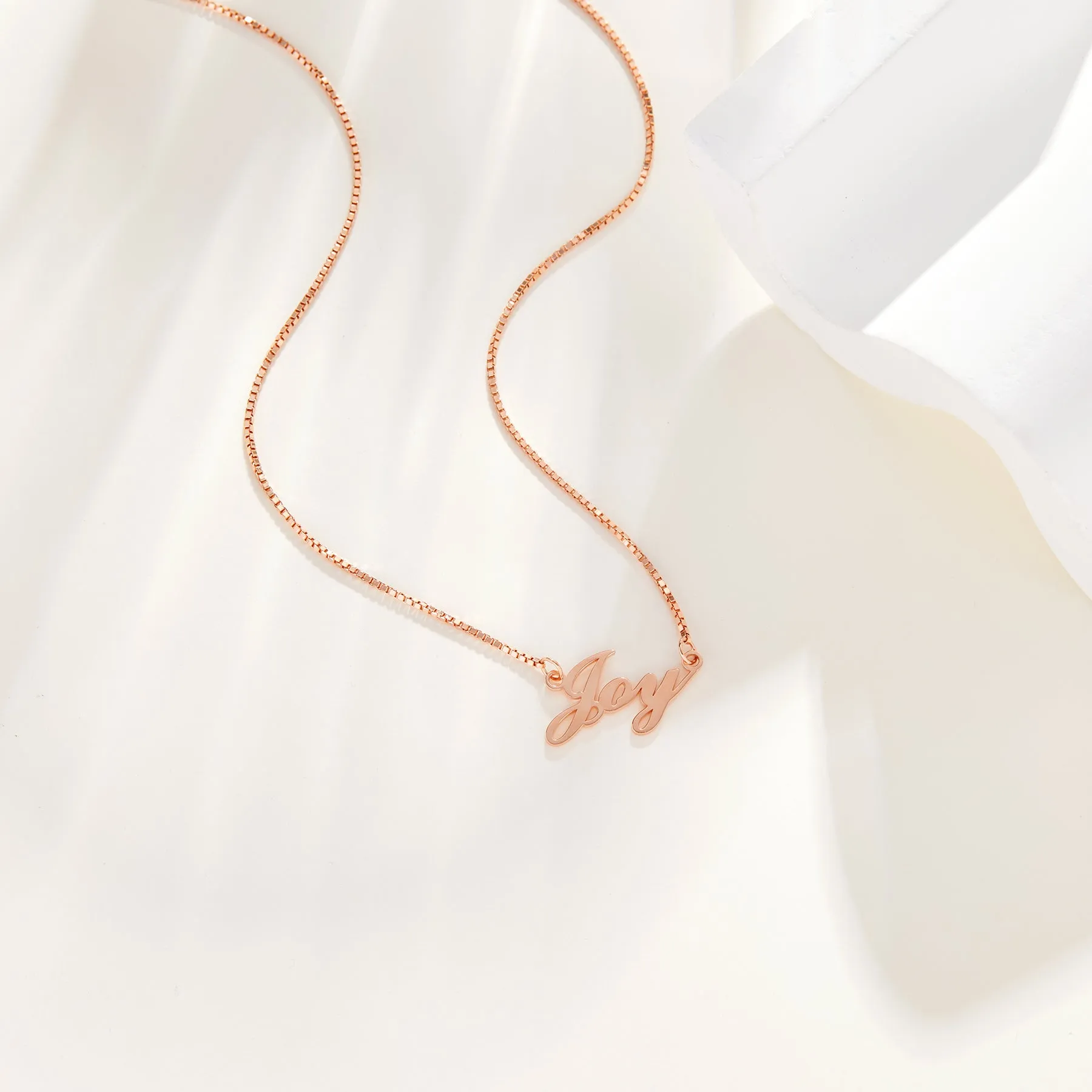 Personalized Name Necklace - Curb Chain sold by Spoiled Joy product image thumbnail 4