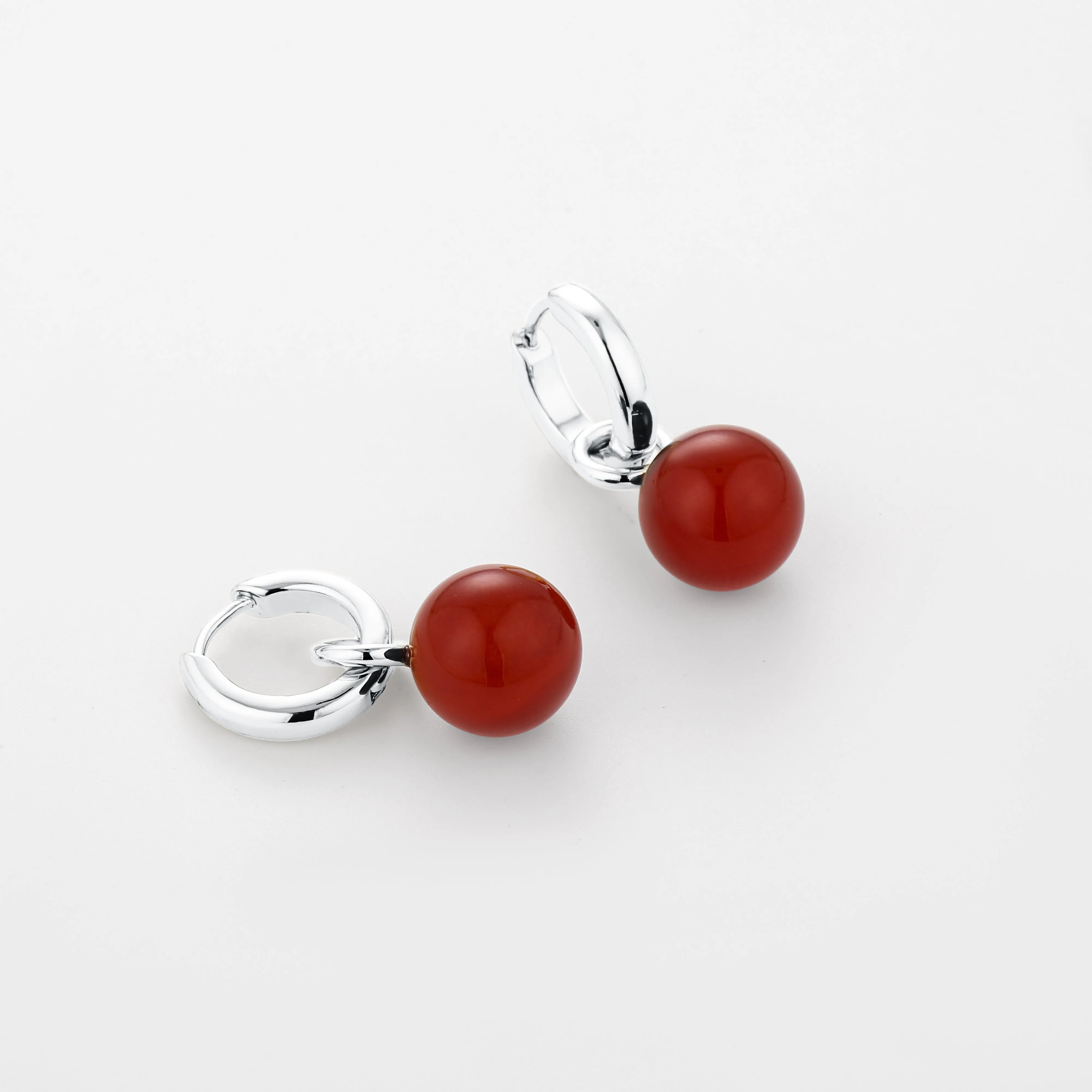 Grace Earrings Carnelian Silver sold by Stellar Whispers product image thumbnail 3