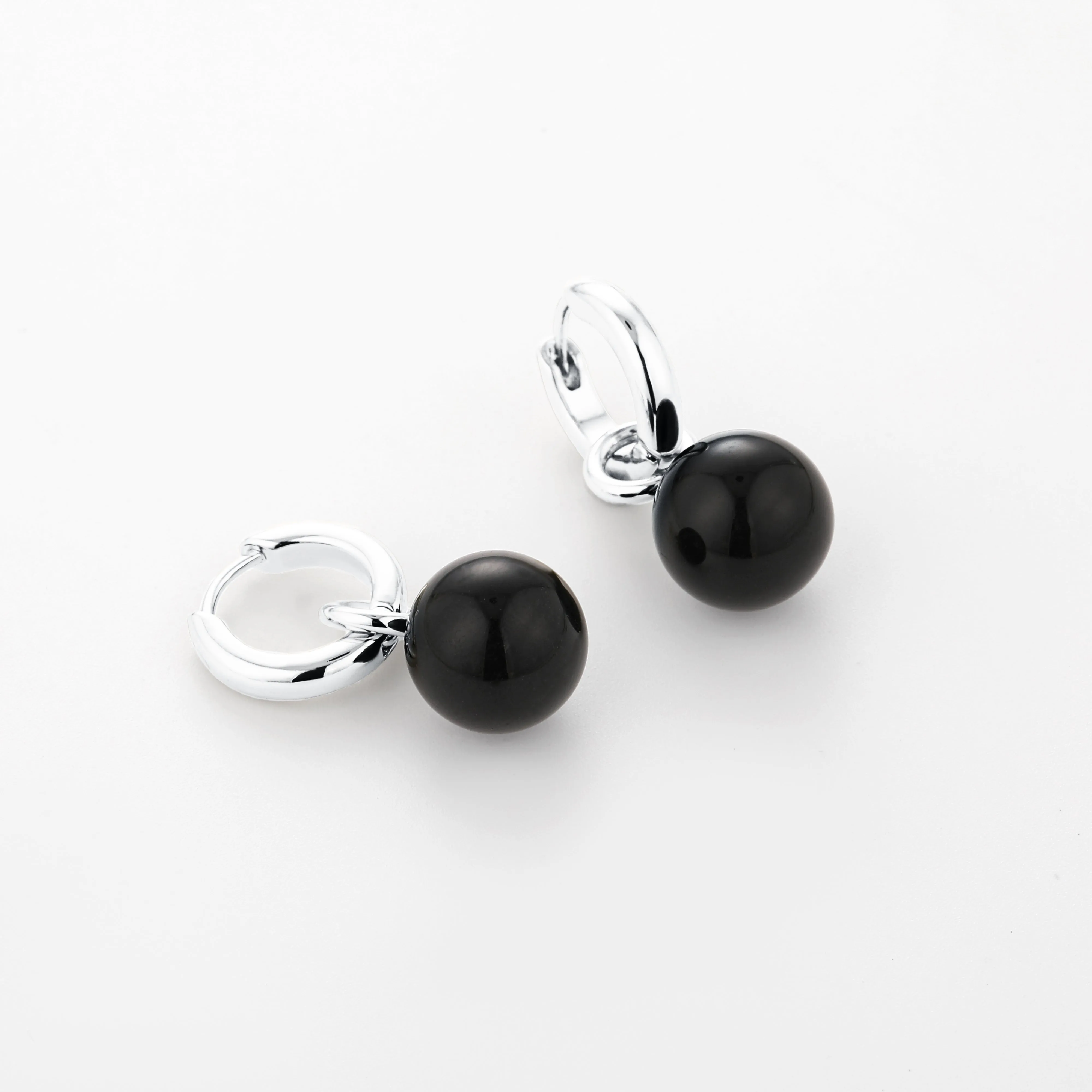 Grace Earrings Black Onyx Silver sold by Stellar Whispers product image thumbnail 3