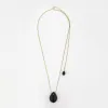 Lumi Necklace Obsidian Gold sold by Stellar Whispers