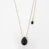 Lumi Necklace Obsidian Gold sold by Stellar Whispers