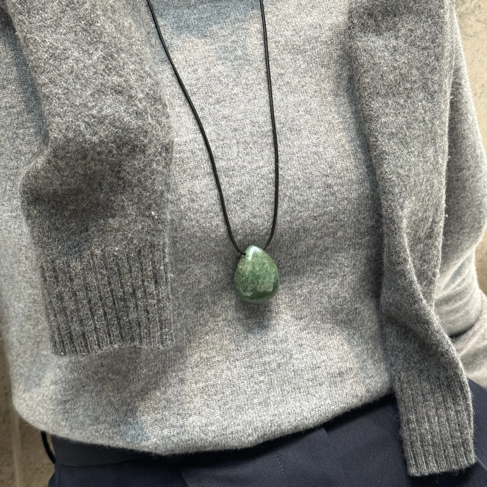 Lumi Pendant Necklace Moss Agate sold by Stellar Whispers product image thumbnail 3