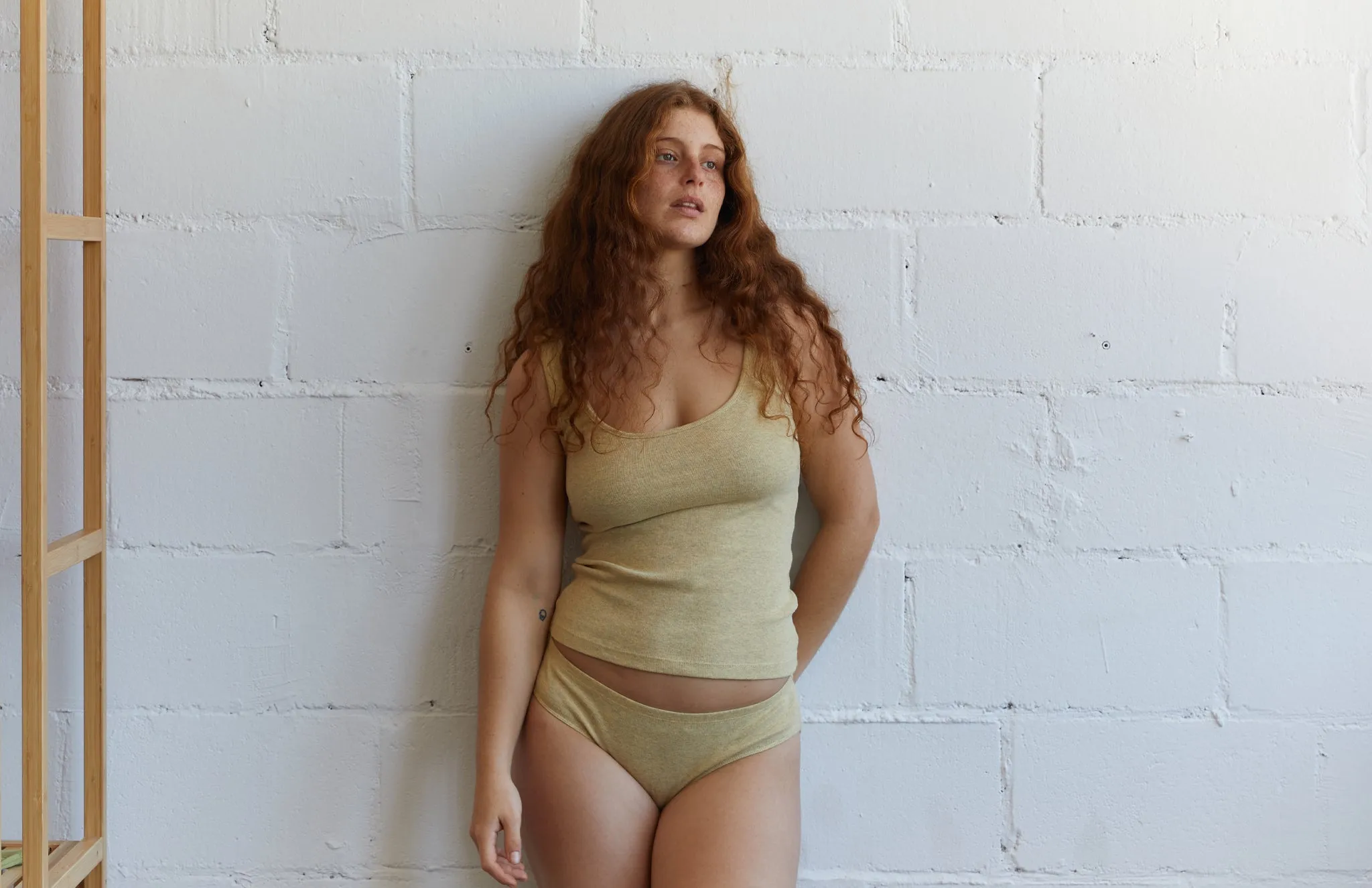 Recycled Rib Brief - Yellow Pastel sold by TWOTHIRDS product image thumbnail 3