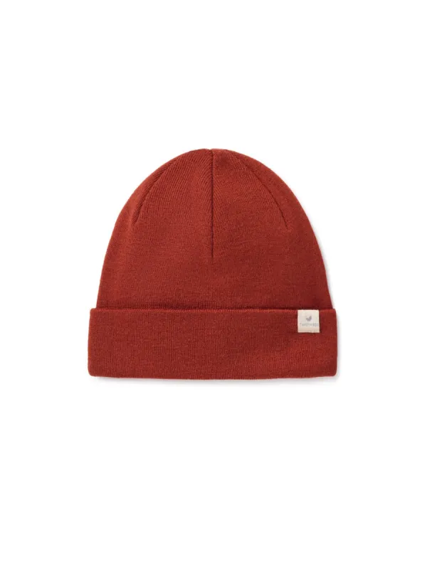 Merino Beanie - Orange sold by TWOTHIRDS