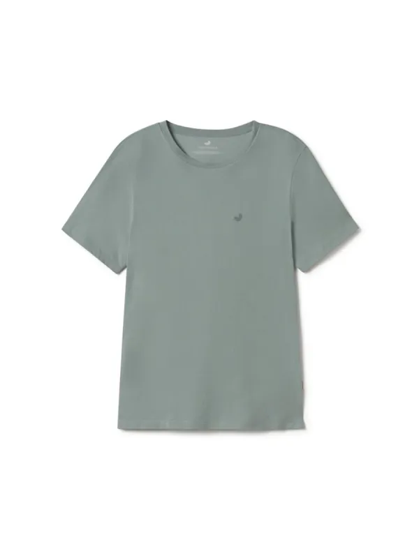 The Organic Cotton Tee - Lead Blue sold by TWOTHIRDS