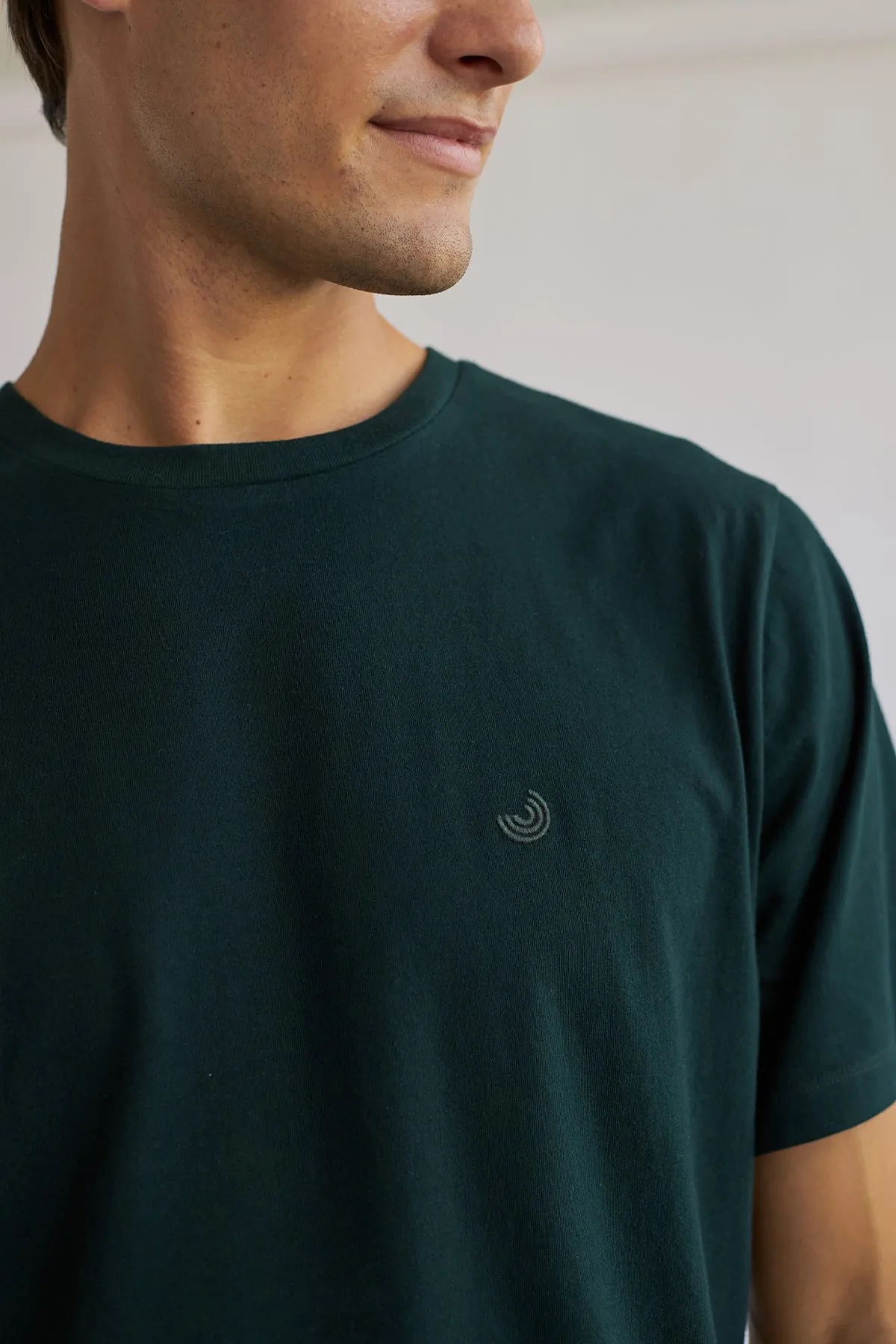 The Organic Cotton Tee - Dark Green sold by TWOTHIRDS product image thumbnail 3