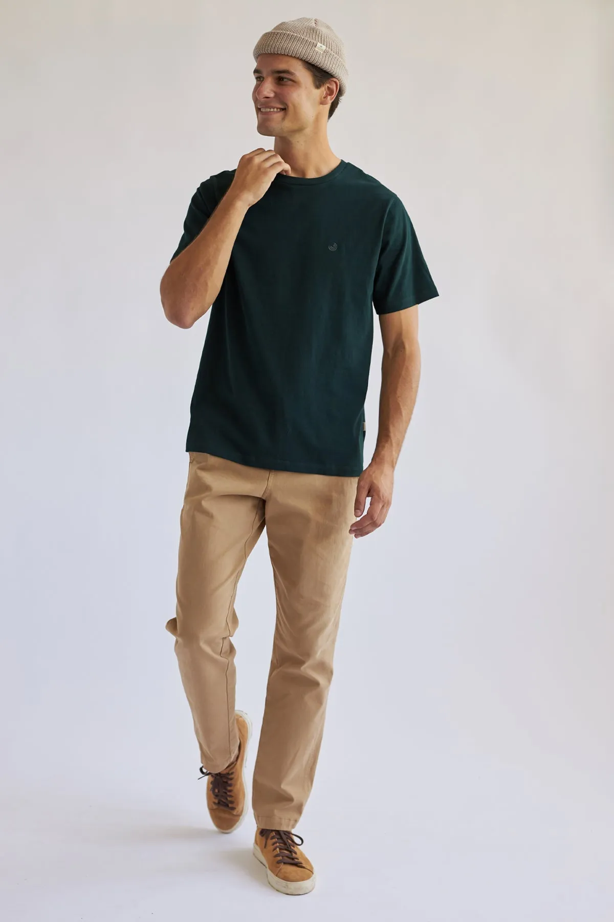 The Organic Cotton Tee - Dark Green sold by TWOTHIRDS product image thumbnail 4