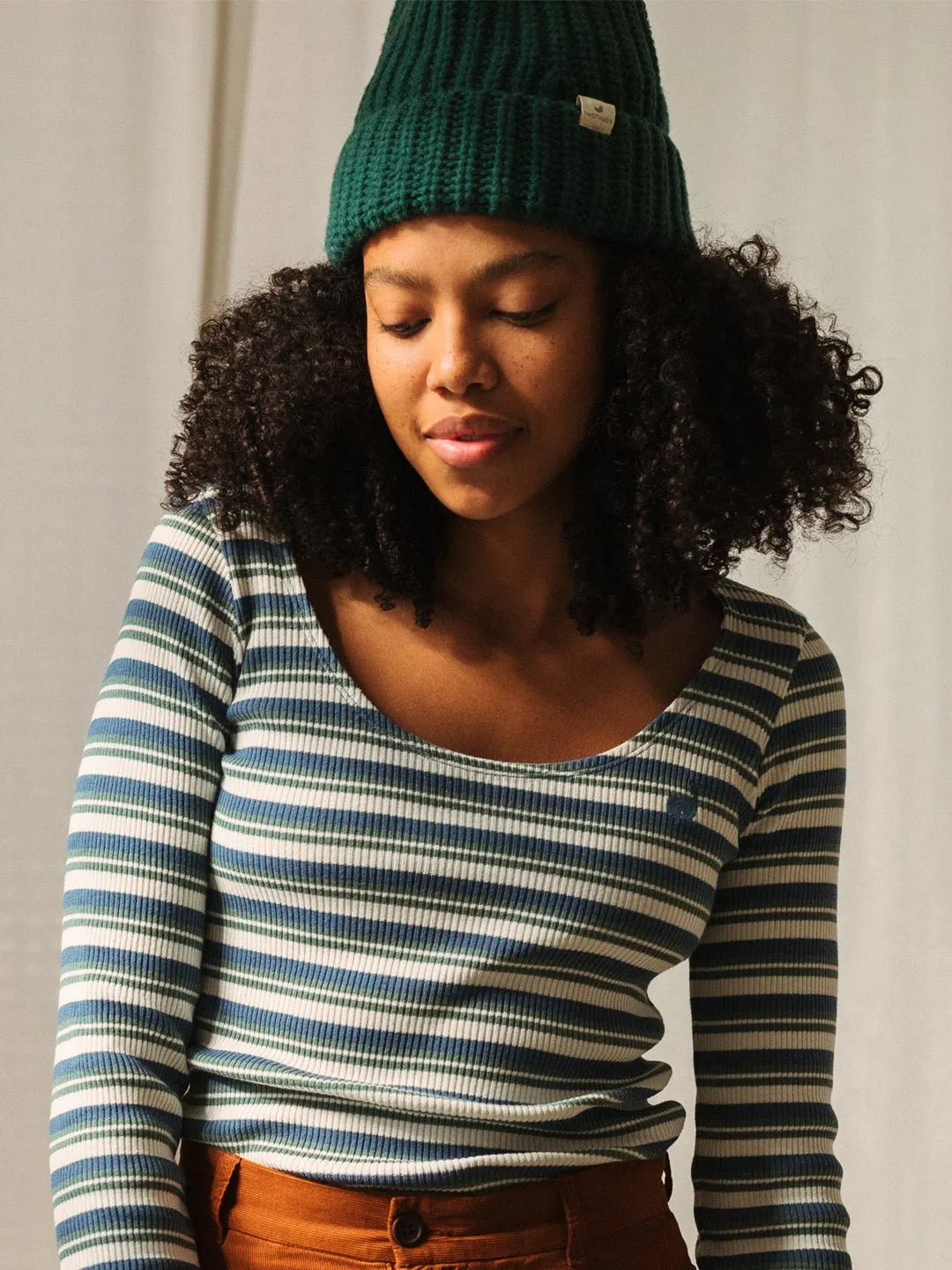 Ribbed Beanie - Dark Green sold by TWOTHIRDS product image thumbnail 5