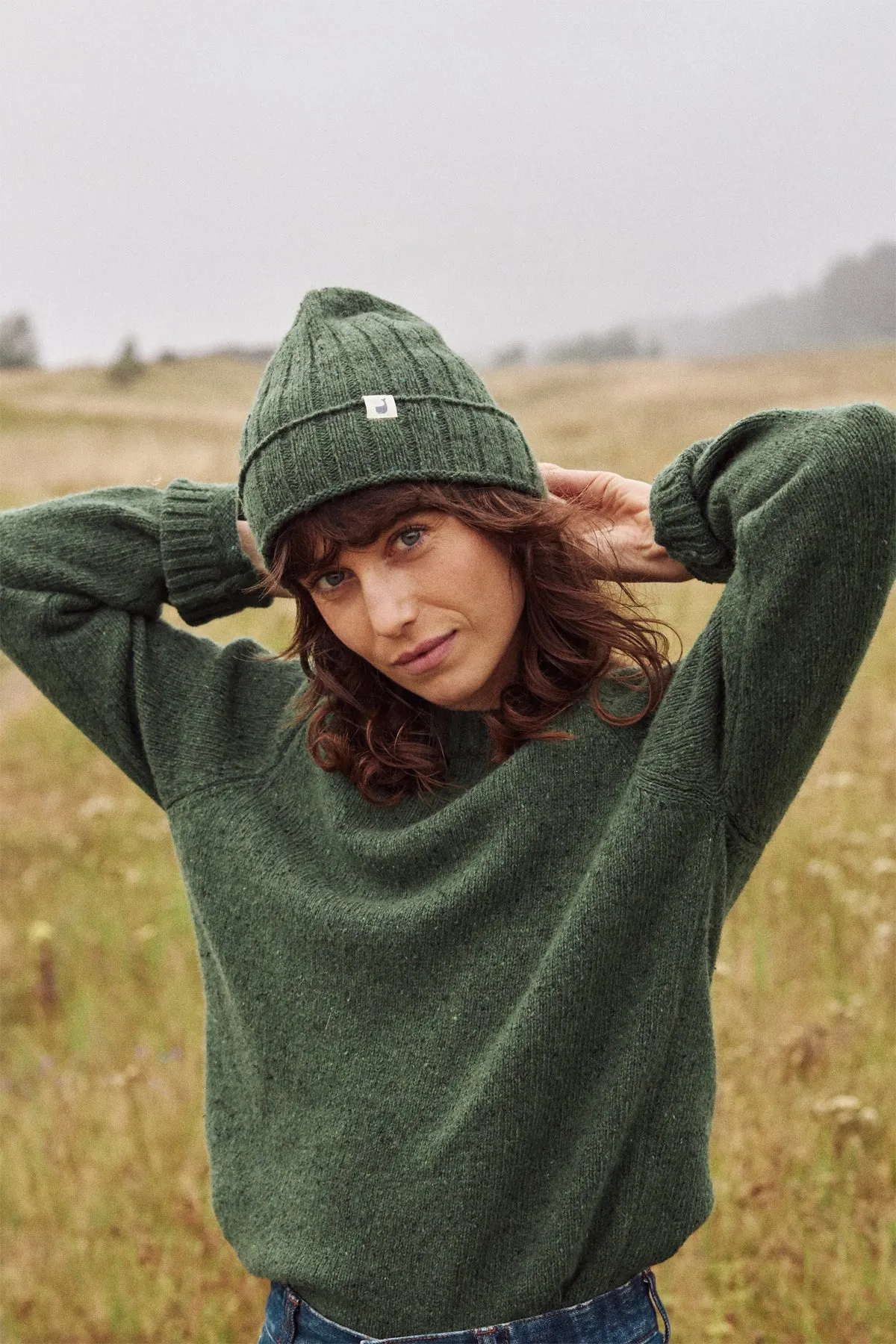 Cribinau Beanie - Green sold by TWOTHIRDS product image thumbnail 2