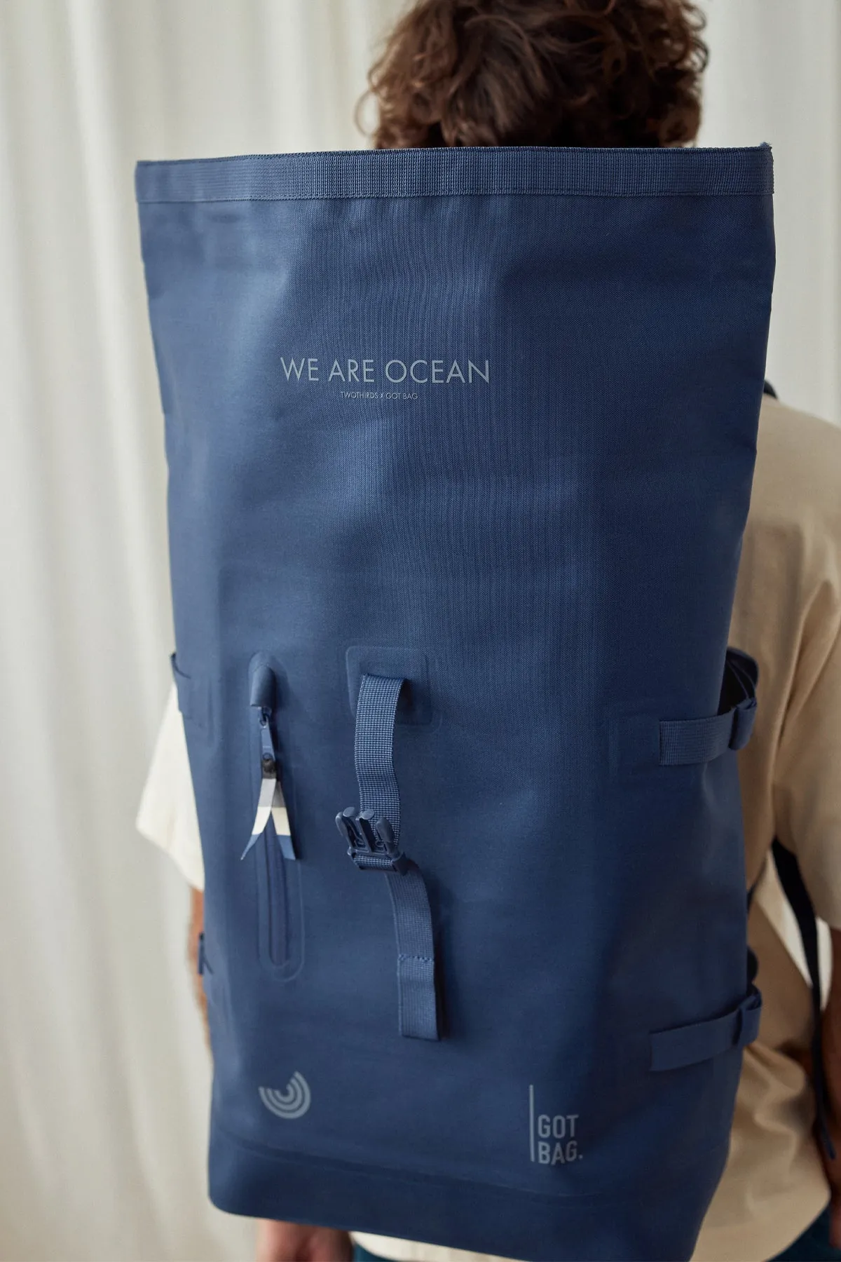 Rolltop Got Bag - Ocean Blue sold by TWOTHIRDS product image thumbnail 4