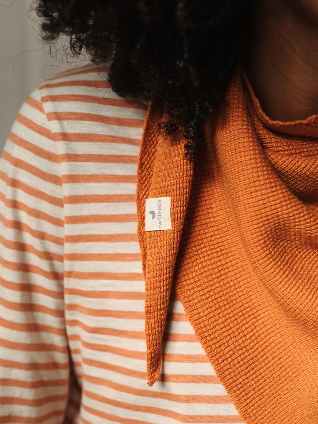 Knit Scarf - Peach sold by TWOTHIRDS product image thumbnail 4