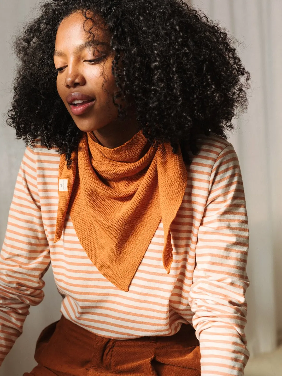 Knit Scarf - Peach sold by TWOTHIRDS product image thumbnail 3