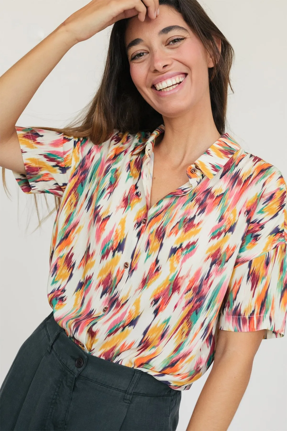 Motiti - Ikat Ecru sold by TWOTHIRDS product image thumbnail 3