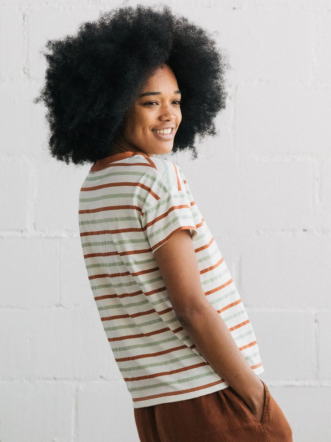 Apiao - Aqua Green Stripes sold by TWOTHIRDS product image thumbnail 5