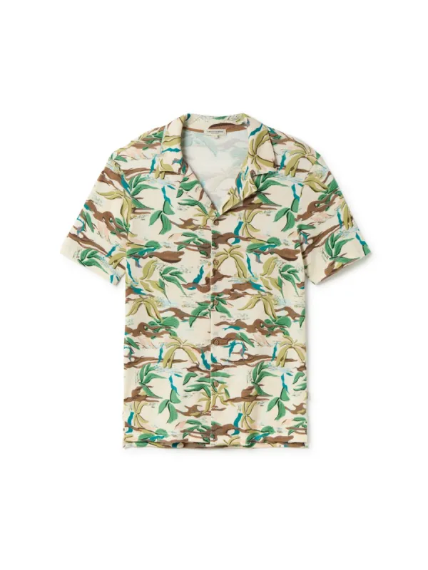 Maziwi - Ecru/Green made by TWOTHIRDS