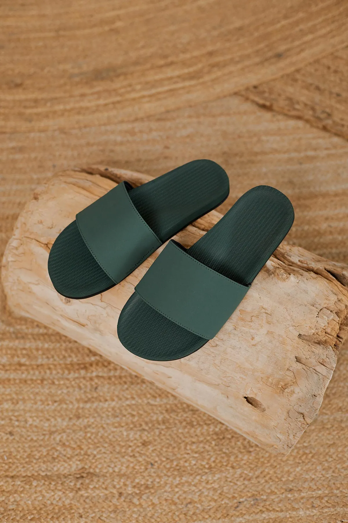 Indosole Slide - Leaf Green sold by TWOTHIRDS