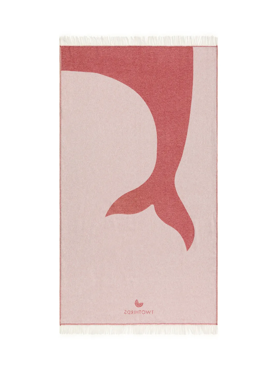 Travel Towel Whale Tail - Clay sold by TWOTHIRDS product image thumbnail 2
