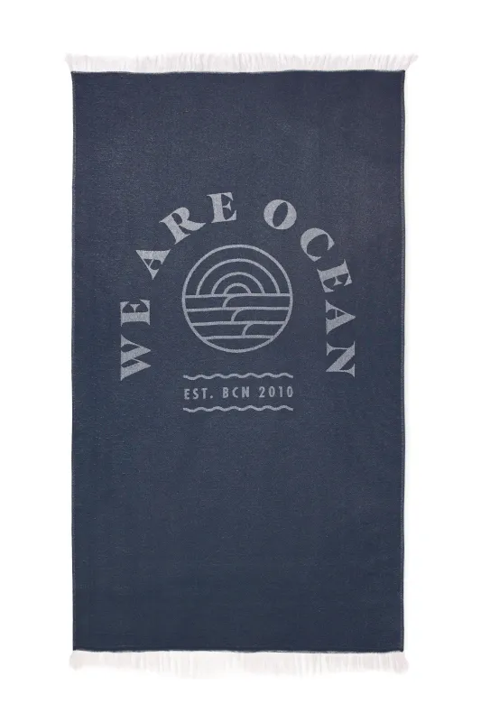 Travel Towel We Are Ocean - Dark Blue sold by TWOTHIRDS