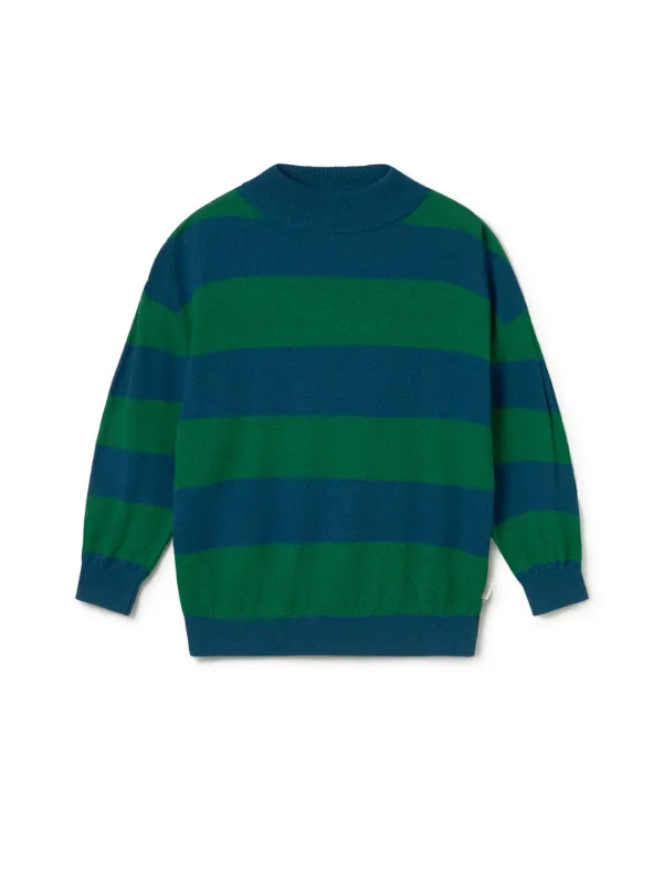 Sebastiana - Green Blue Stripes sold by TWOTHIRDS