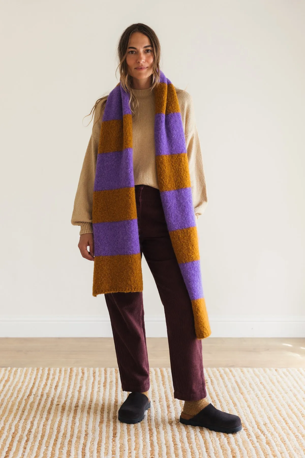 Bicolour Scarf - Curry sold by TWOTHIRDS product image thumbnail 3