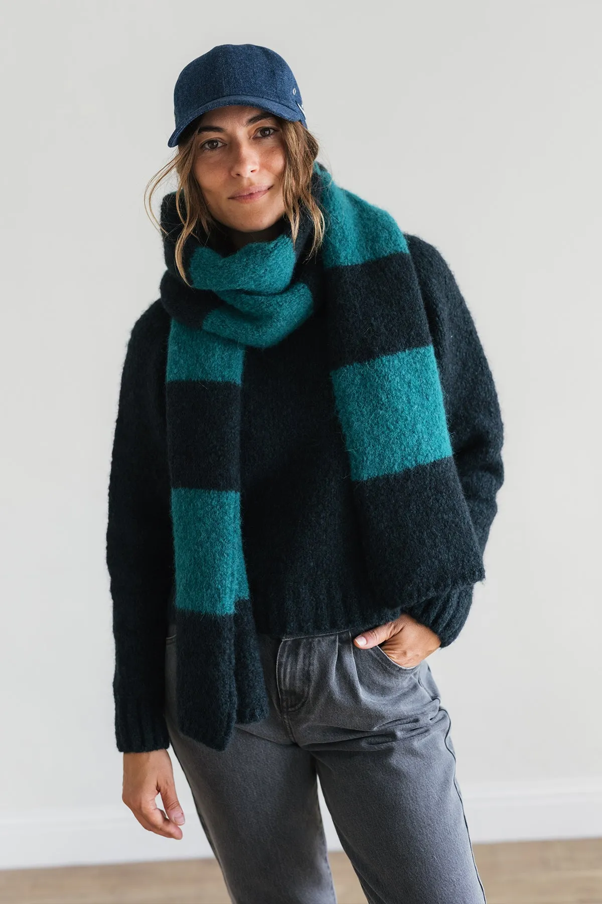 Bicolour Scarf - Ocean sold by TWOTHIRDS product image thumbnail 3