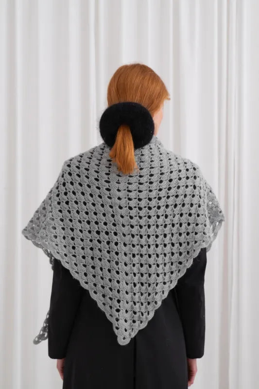 Duża Ażurowa Chusta Szydełkowa sold by Roboty Reczne