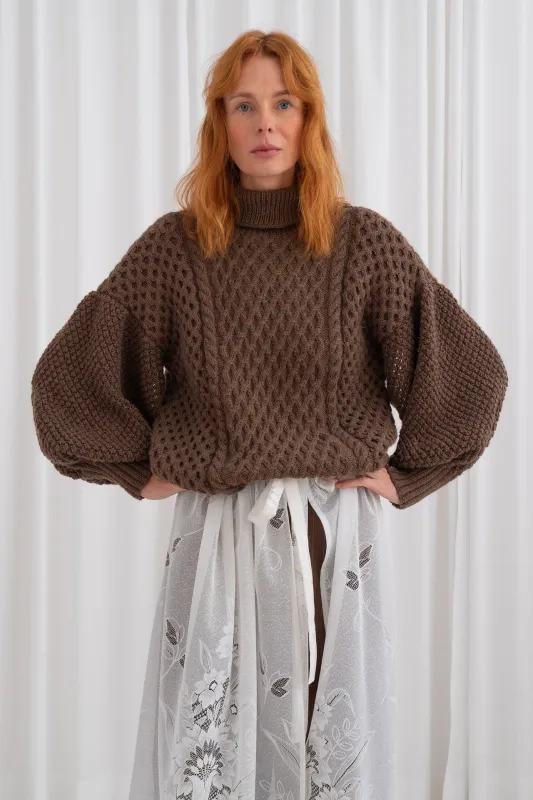 Golf Merino z Bufiastymi Rękawami sold by Roboty Reczne