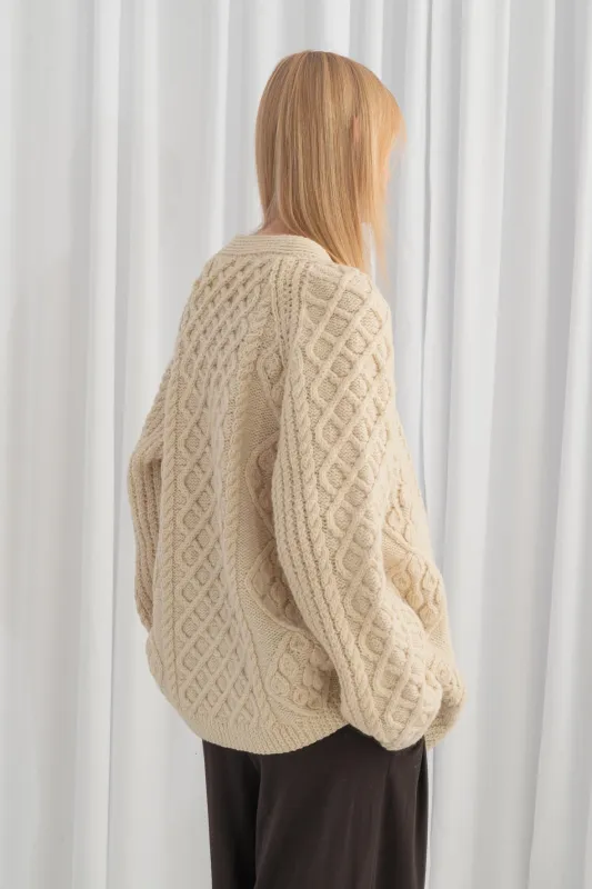 Oversized Unisex Sailor Cardigan sold by Roboty Reczne