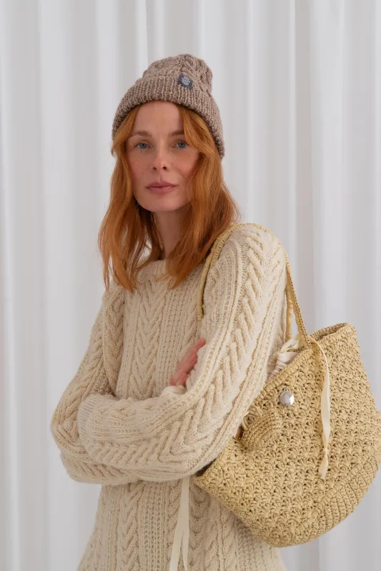 Duży Koszyk Raffia Basketbag made by Roboty Reczne