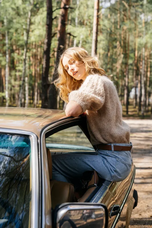 Sweterek Diana Alpaca Shirt sold by Roboty Reczne