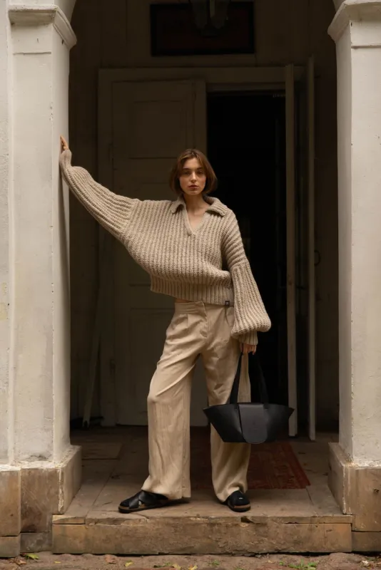 Sweter Chunky Polo sold by Roboty Reczne