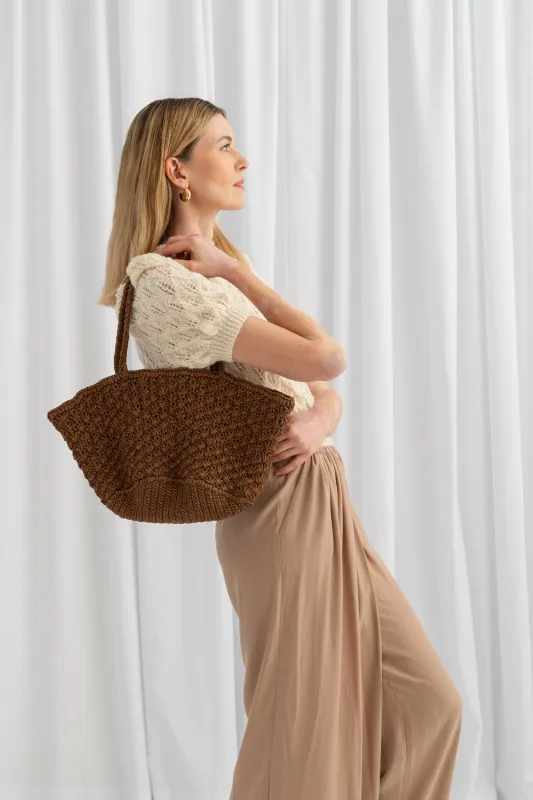 Średni Koszyk Raffia Basketbag made by Roboty Reczne