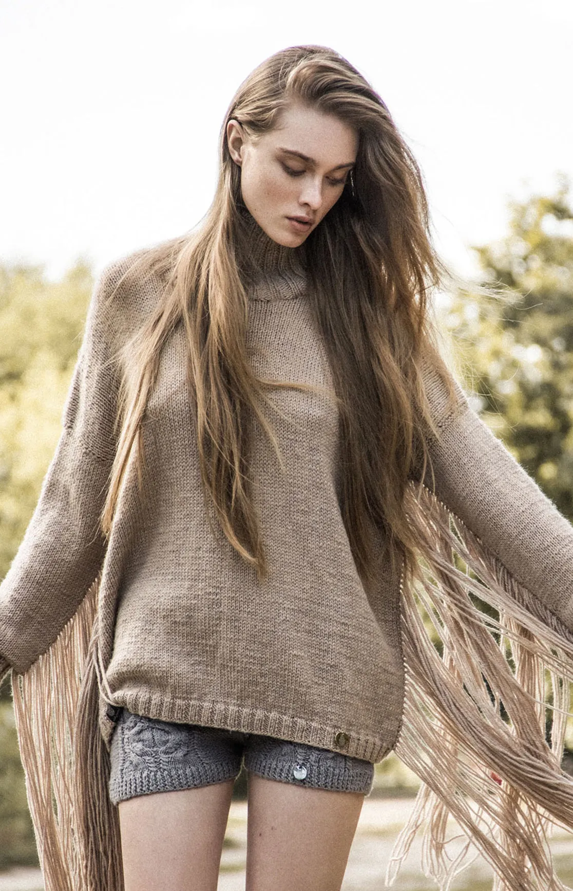 Golf Fringe Turtleneck Sweater sold by Roboty Reczne product image thumbnail 2