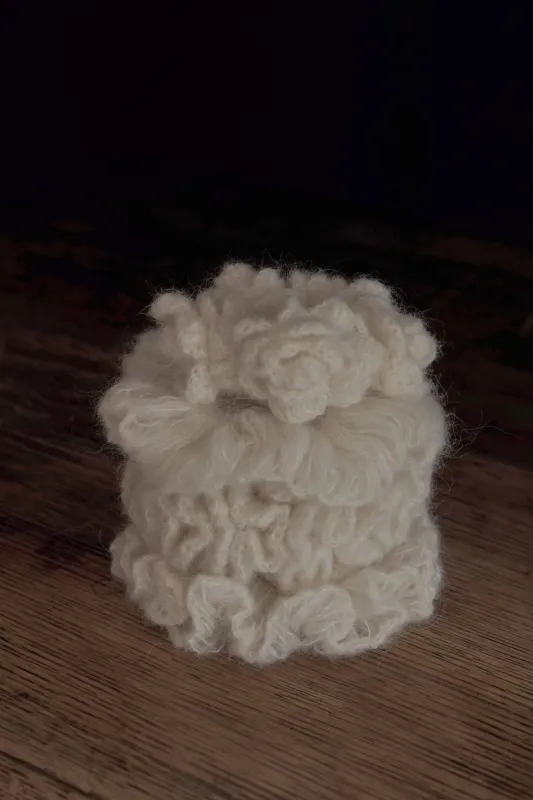 Ozdoba Alpaca & Silk Scrunchie made by Roboty Reczne