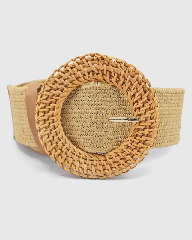 Miz Casa & Co Round Rattan Plain Woven Belt sold by Miz Casa & Co