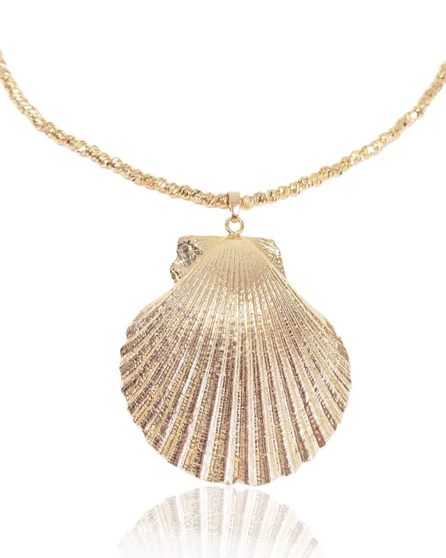 Miz Casa & Co Asterelle Shell Necklace Gold sold by Miz Casa & Co