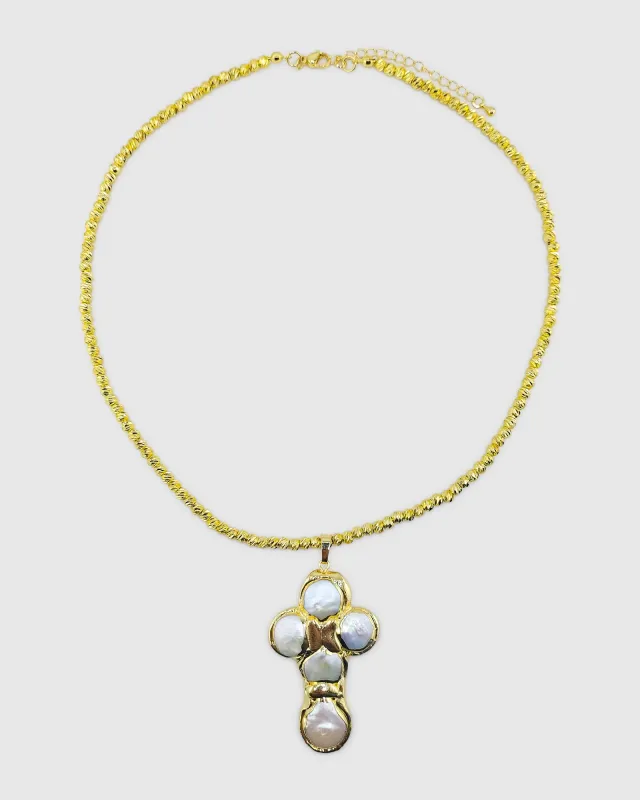 Miz Casa & Co Thalora Pearl Necklace made by Miz Casa & Co