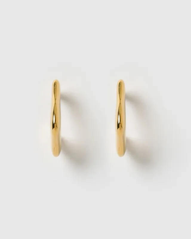 Miz Casa & Co Naomi Hoop Earrings Gold made by Miz Casa & Co
