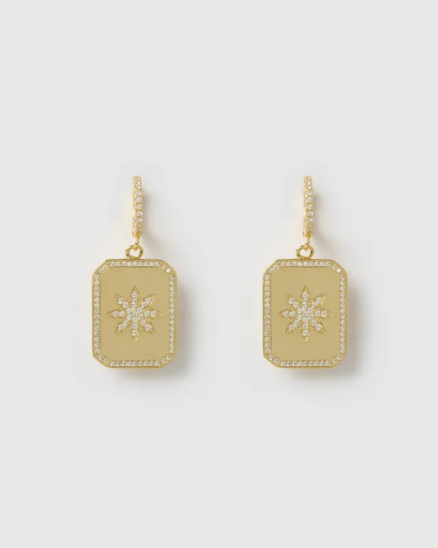 Miz Casa & Co Skye Huggie Earrings Gold made by Miz Casa & Co