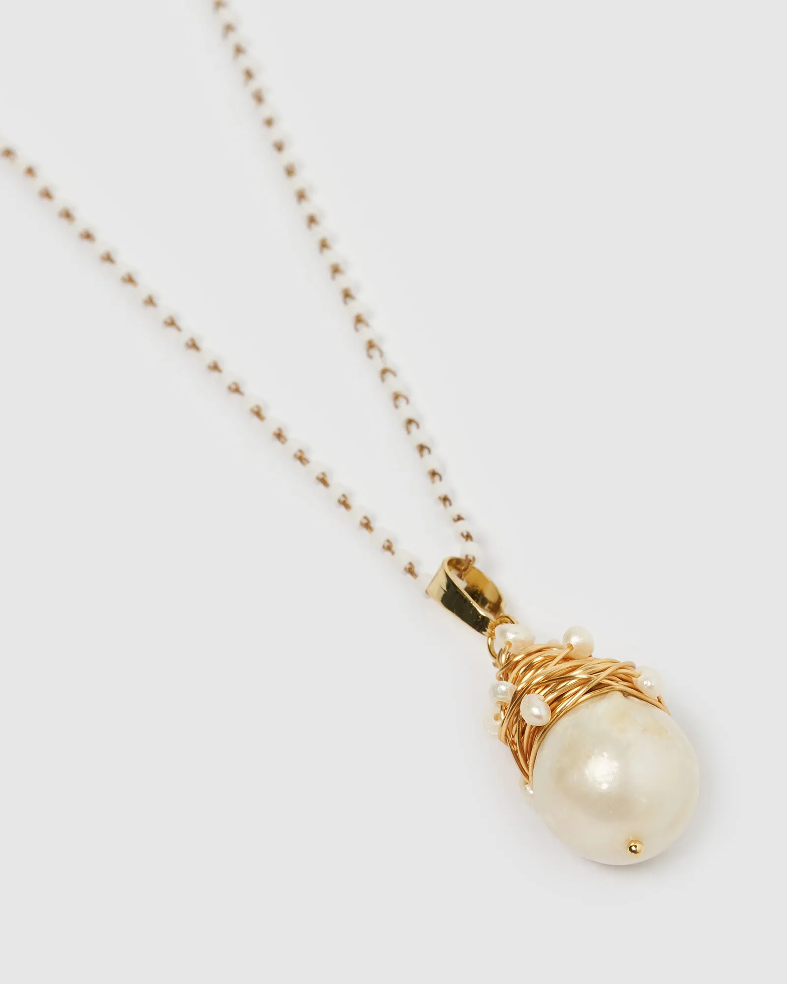 Miz Casa & Co Kelsey Necklace White Pearl sold by Miz Casa & Co product image thumbnail 2