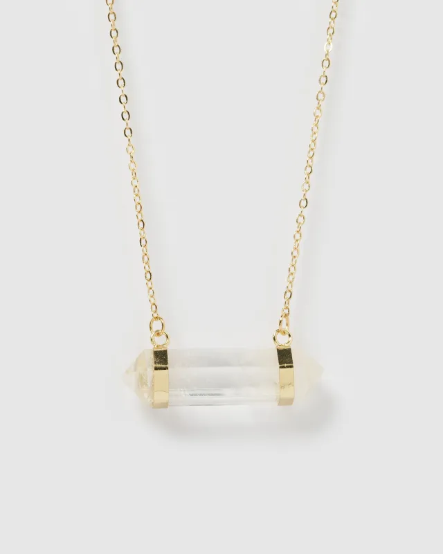 Miz Casa & Co April Necklace Clear Quartz sold by Miz Casa & Co