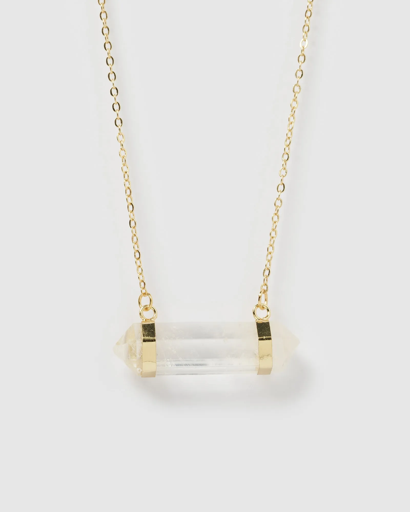 Miz Casa & Co April Necklace Clear Quartz sold by Miz Casa & Co