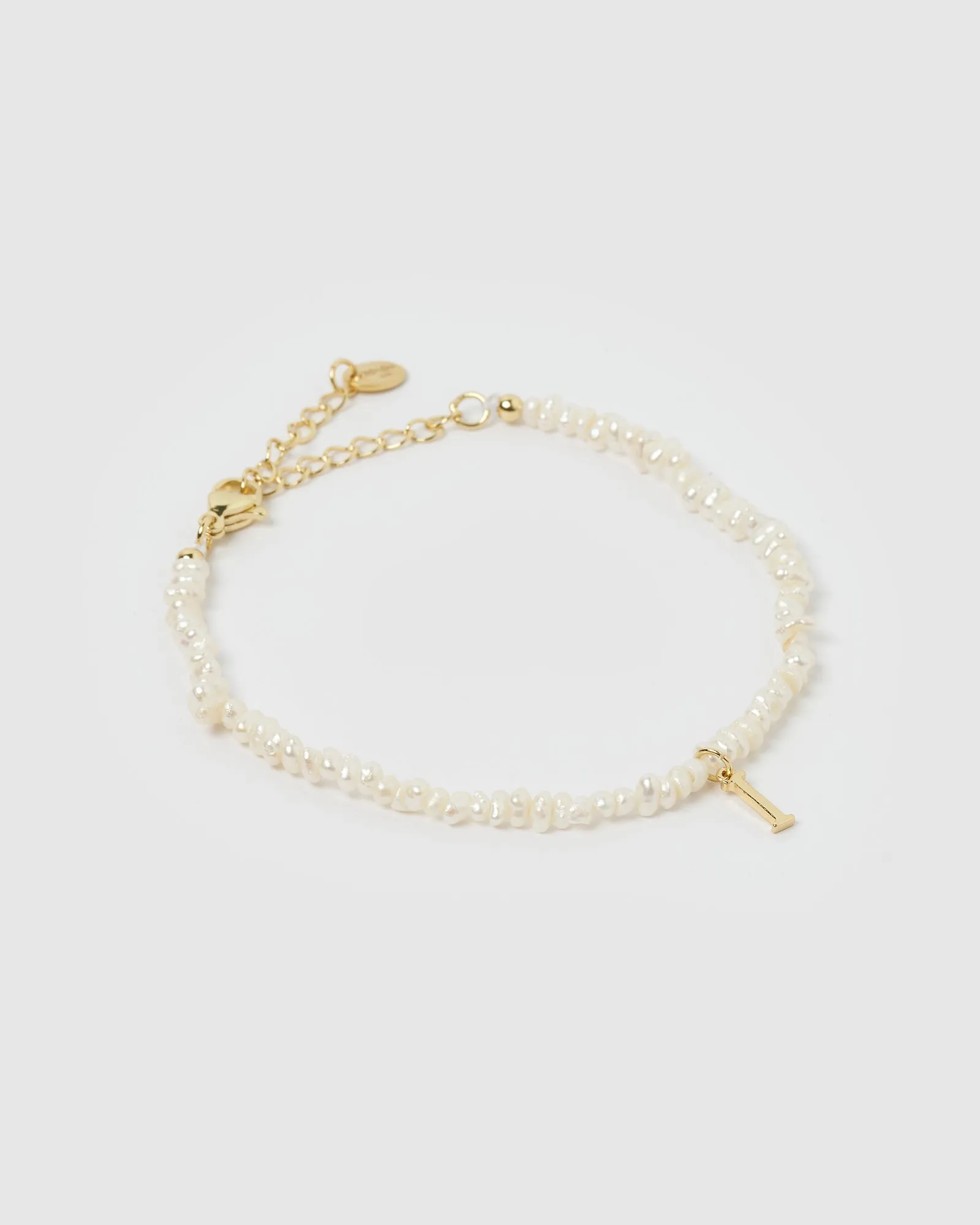 Miz Casa & Co Pearl Letter I Bracelet sold by Miz Casa & Co product image thumbnail 2