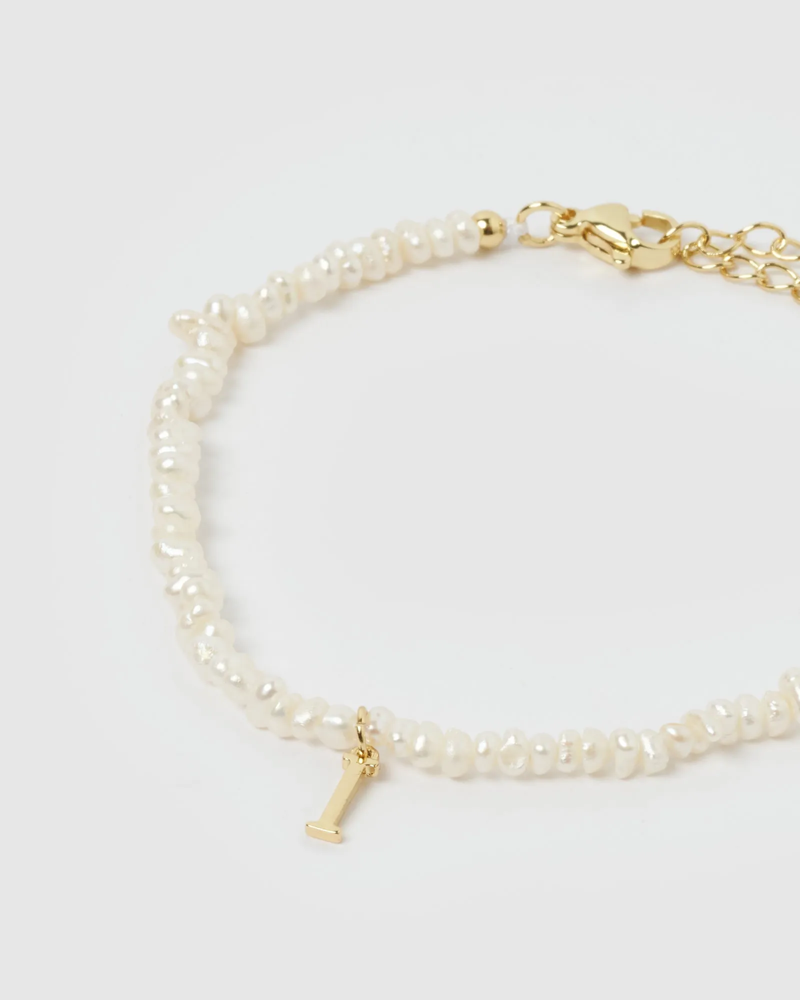Miz Casa & Co Pearl Letter I Bracelet sold by Miz Casa & Co