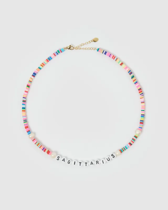 Miz Casa & Co Sagittarius Star Sign Necklace Multi made by Miz Casa & Co