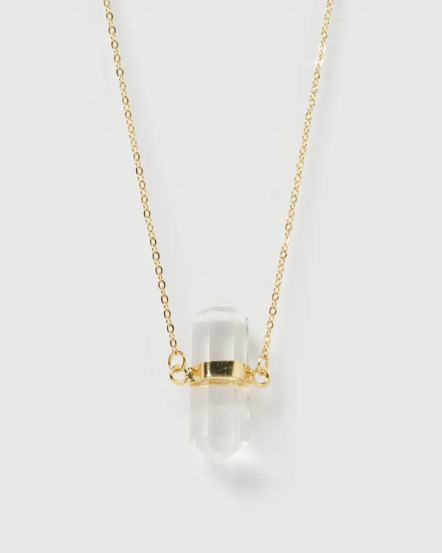 Miz Casa & Co Quinn Necklace Clear Quartz sold by Miz Casa & Co