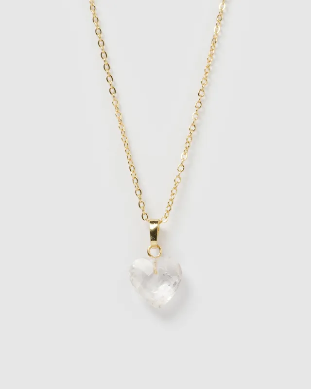 Miz Casa & Co Hart Necklace Clear Quartz sold by Miz Casa & Co