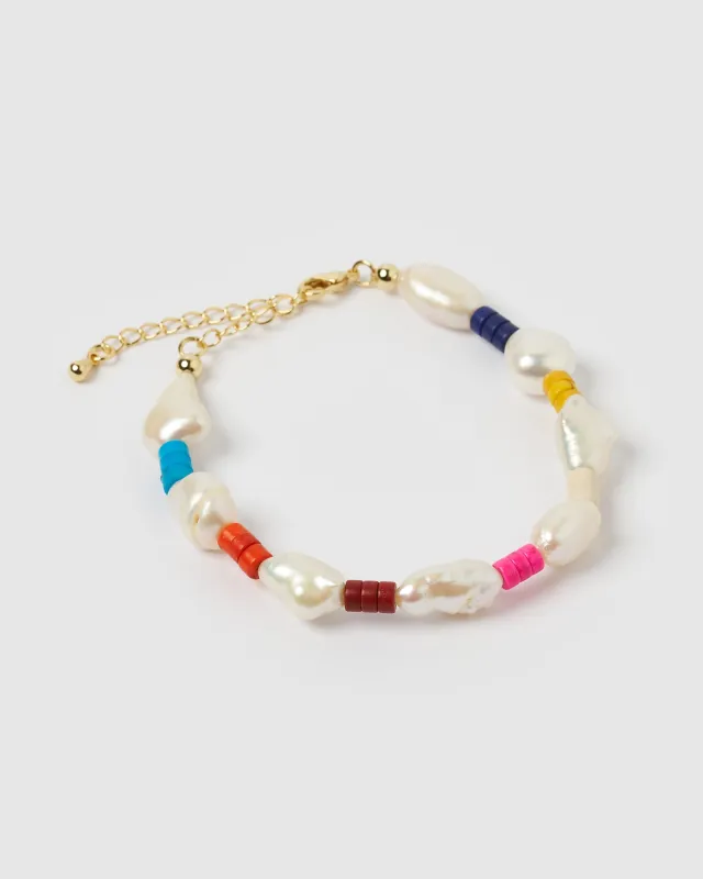 Miz Casa & Co Kaya Bracelet Pearl Multi sold by Miz Casa & Co